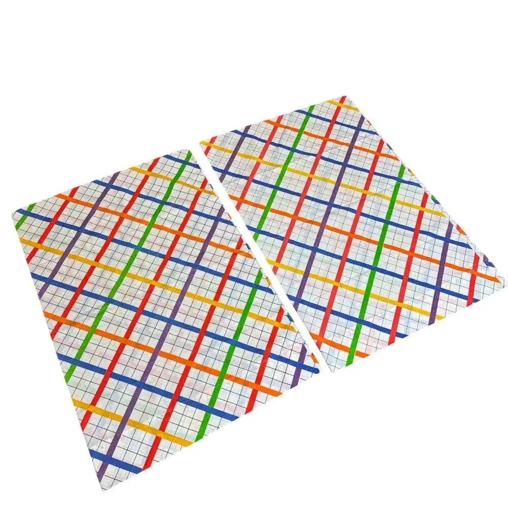 Vintage Morgan Jones Rainbow Grid Plaid Standard Pillowcase Set of 2 No Iron MCM