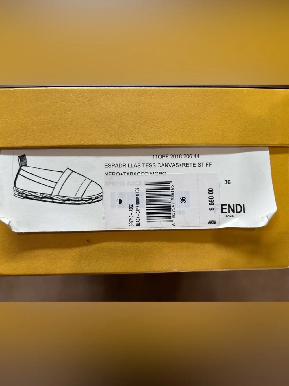 Fendi espadrille flats