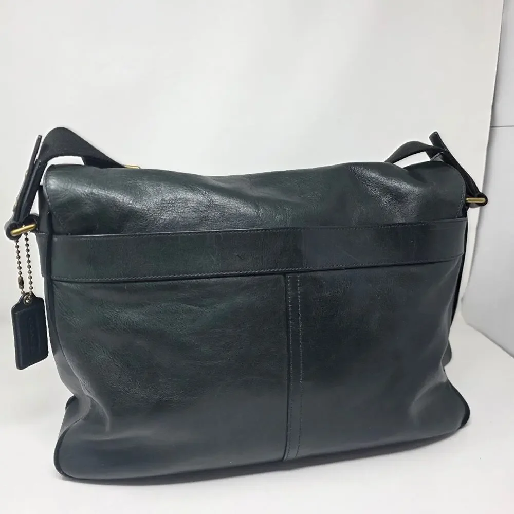 Vintage Coach Bleeker Striped leather book bag cross body  - Great condition