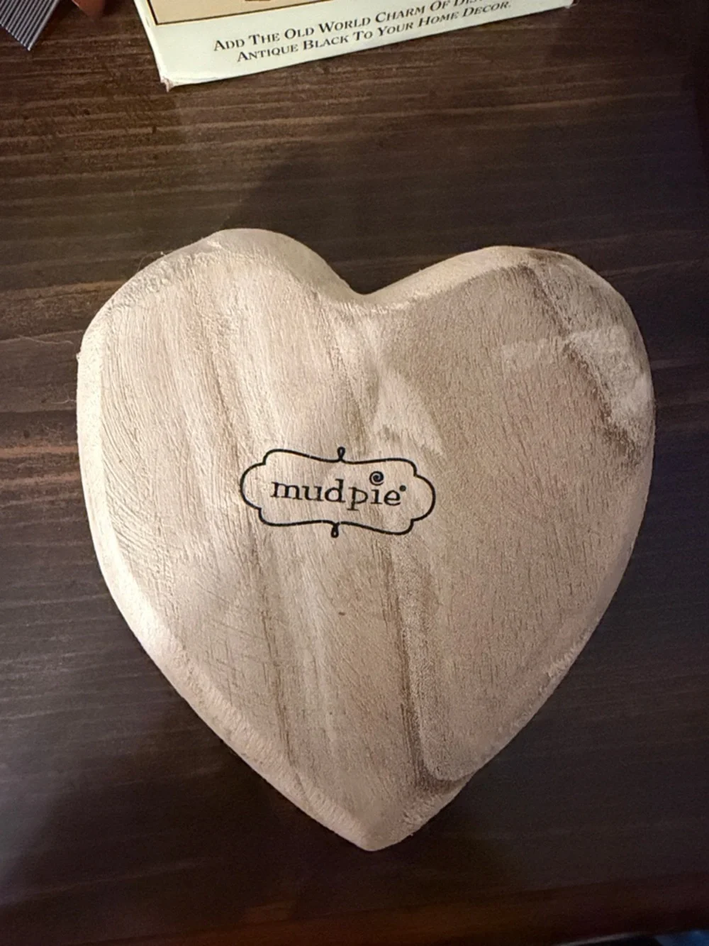 Mud Pie heart shaped