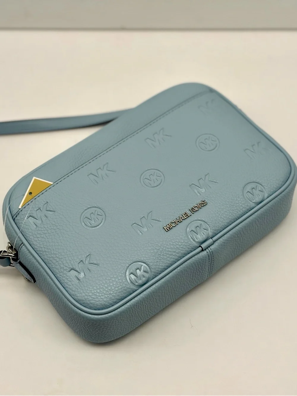 Michael Kors Jet Set Travel Large Logo Debossed Camera Crossbody Bag