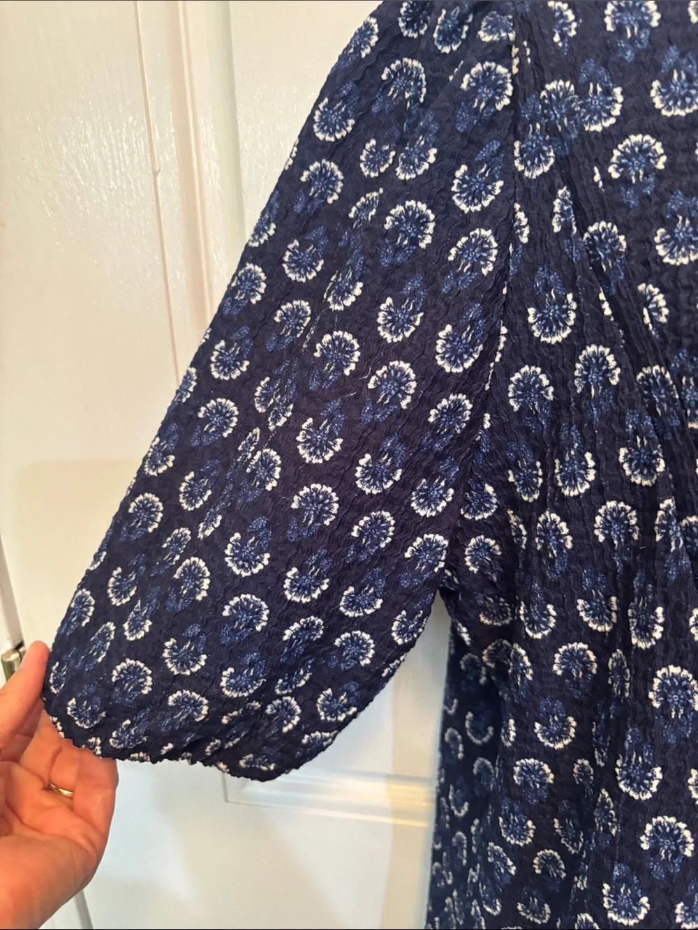 LOFT blouse navy