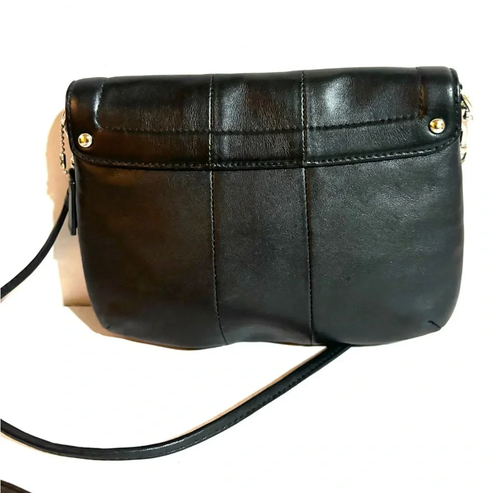 Coach black leather