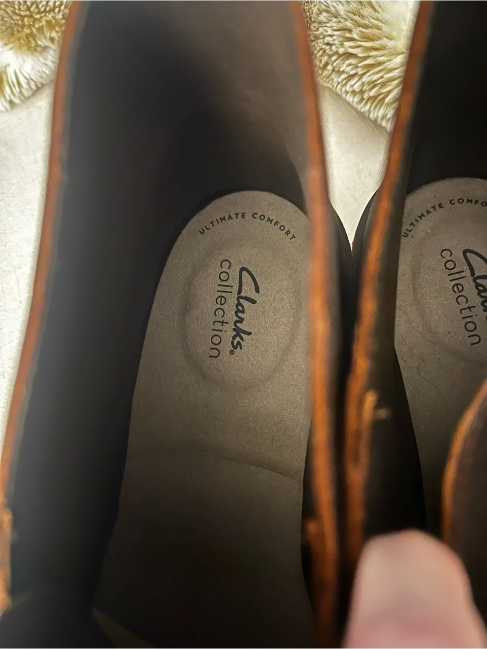 Clarks smooth leather