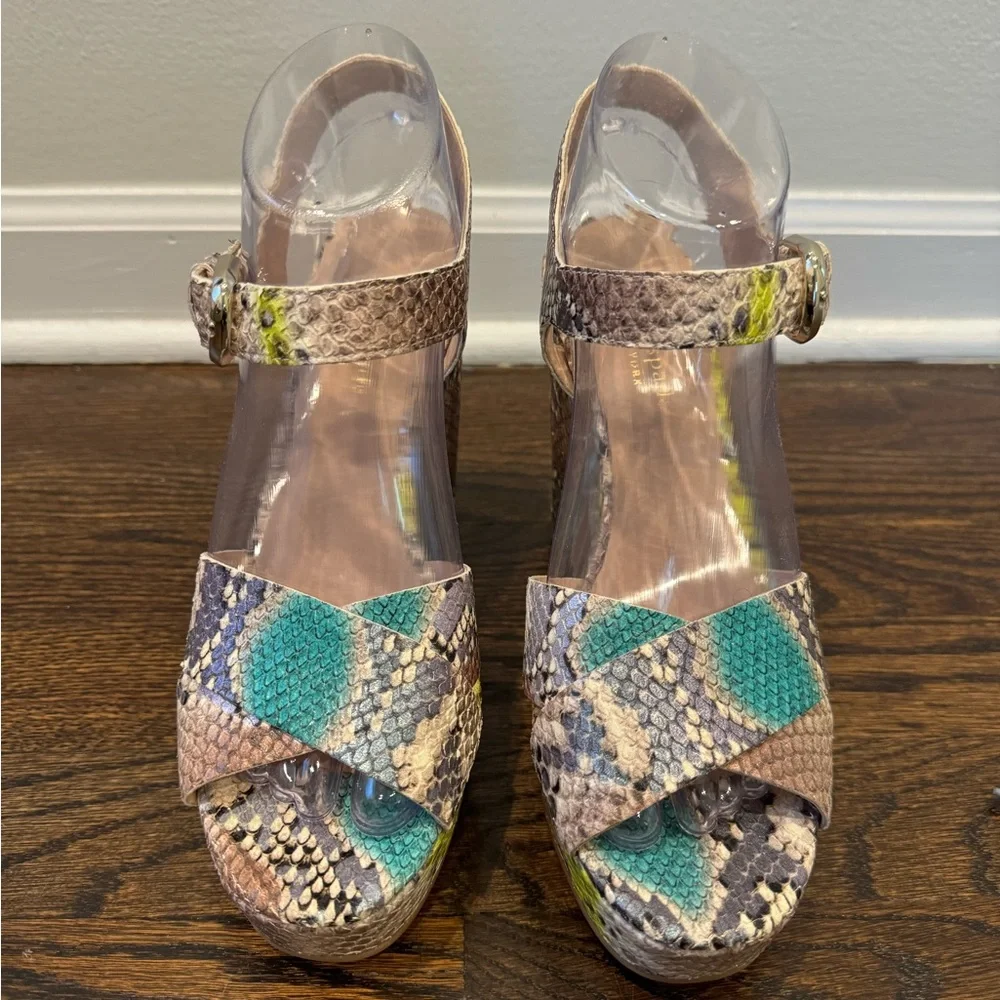 kate spade leather platform