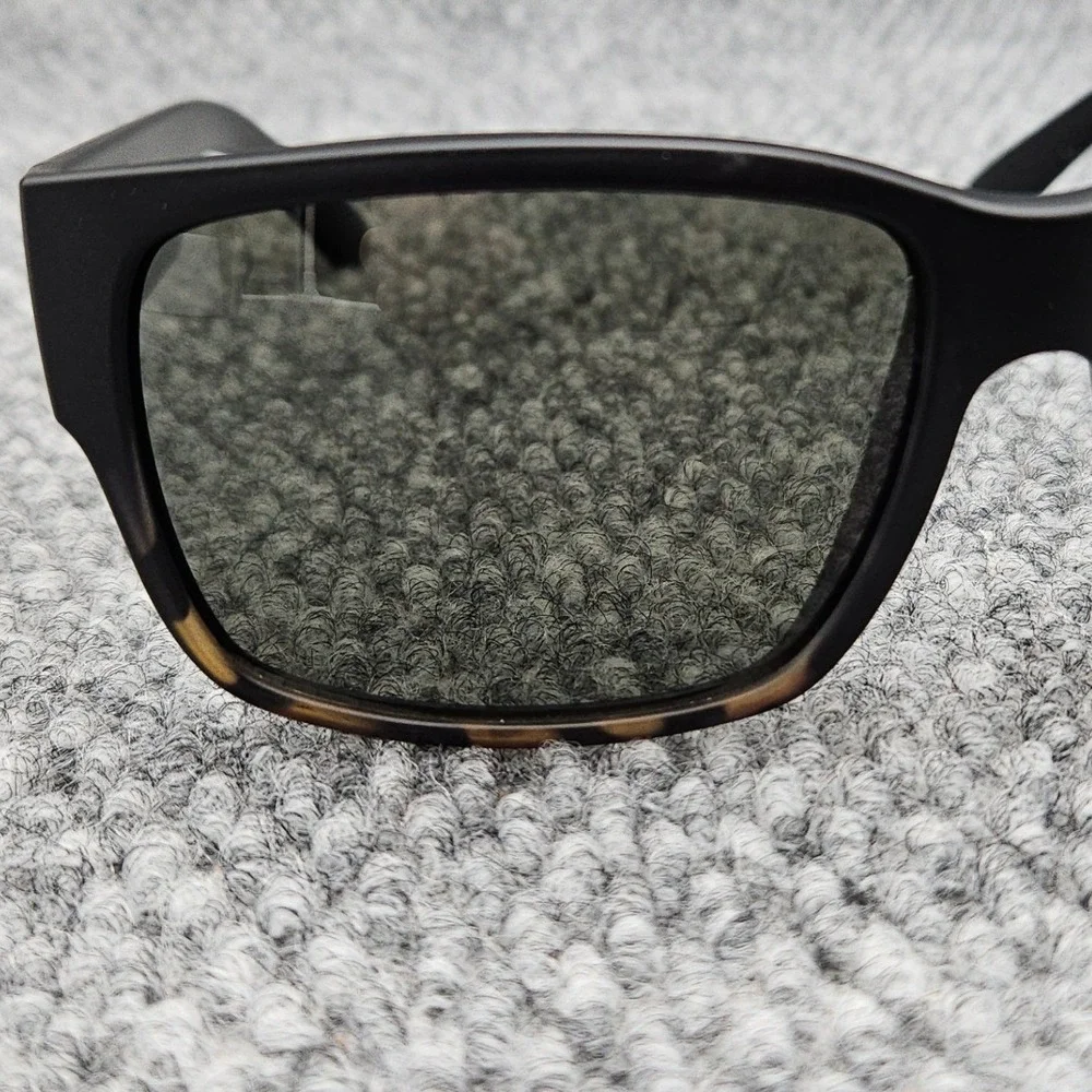 Madson Mens Black Sunglasses Classico Polarized Matte Tortoise Wayfarer Shades