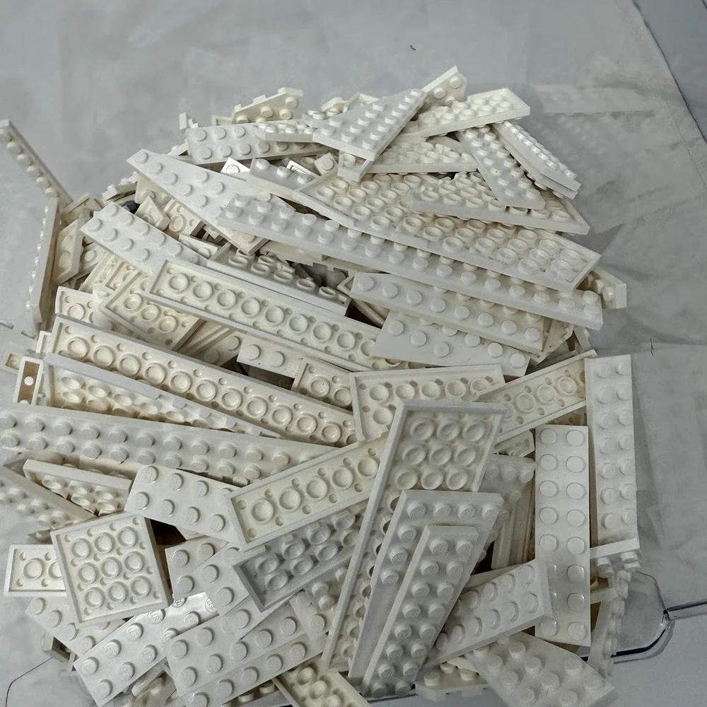 Lego white plates