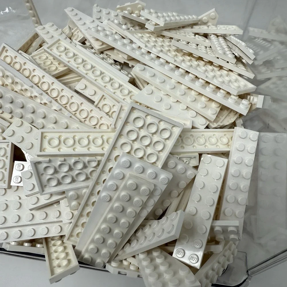 Lego white plates