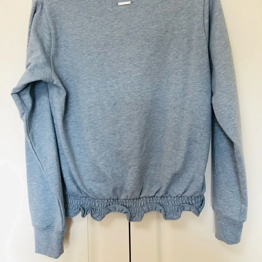 ‎NWT: Michael Kors Ruffle Bottom Sweatshirt