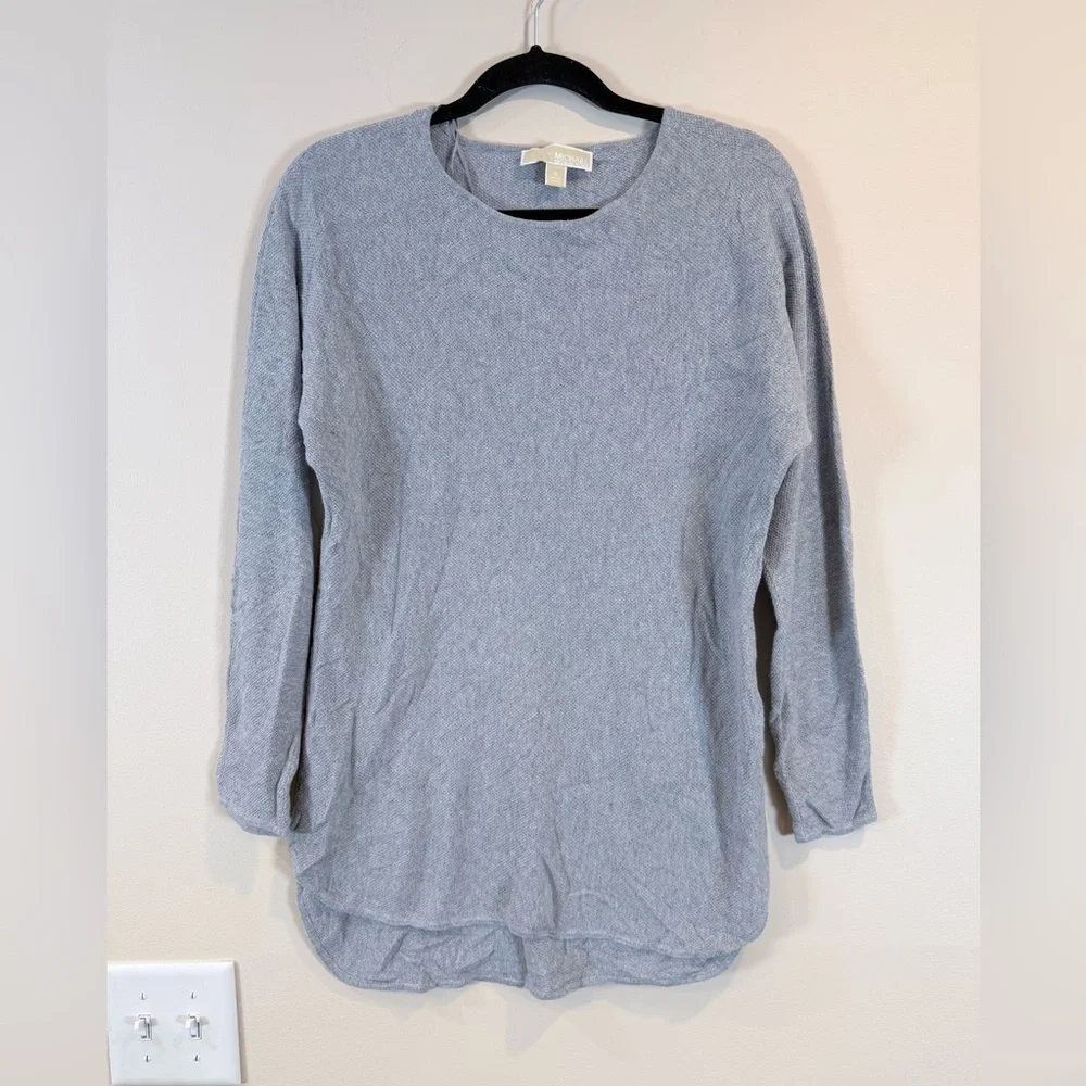 🔥Michael Kors Long Sleeve Gray Women's Top Size S EUC🔥