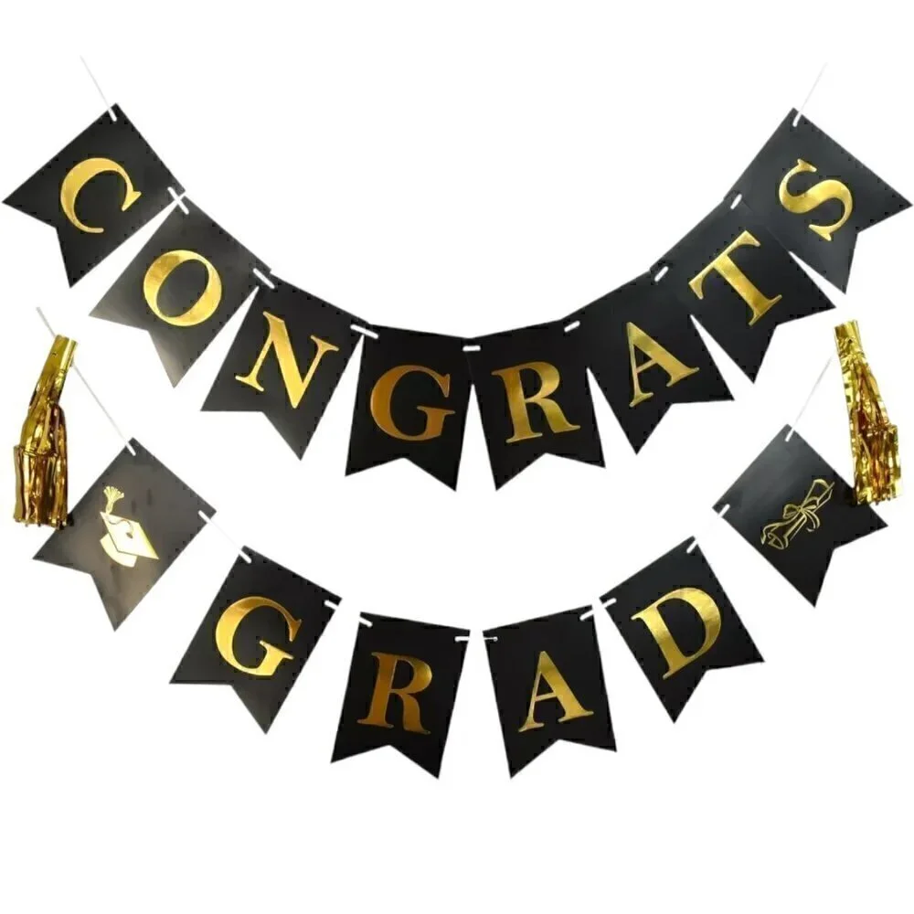 Congrats Grad Banner10‎ Feet Cardboard