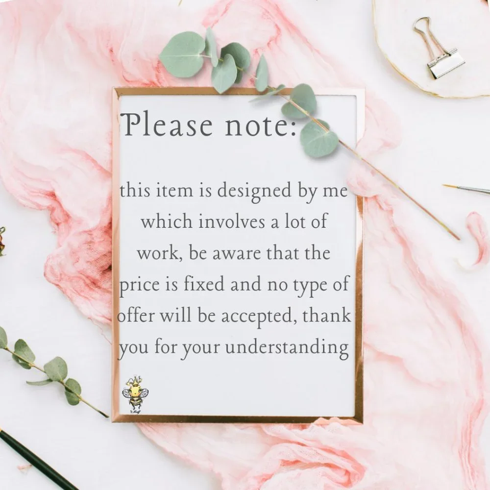 300 qty Elegant Floral Packaging Insert Business Card