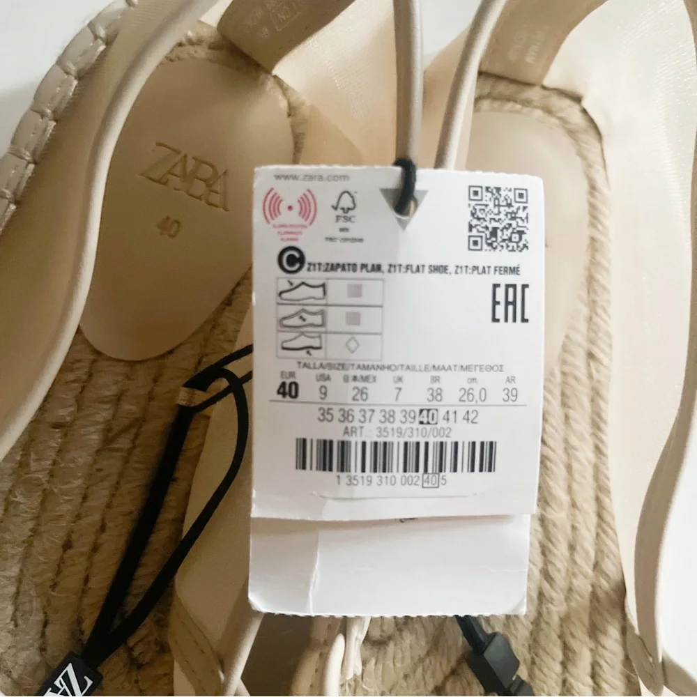 NWT Zara Mesh Espadrilles