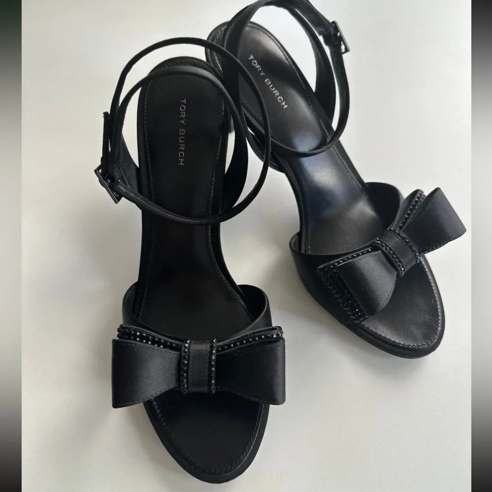 Tory Burch Satin Bow Sandal size 10.5 NWOT