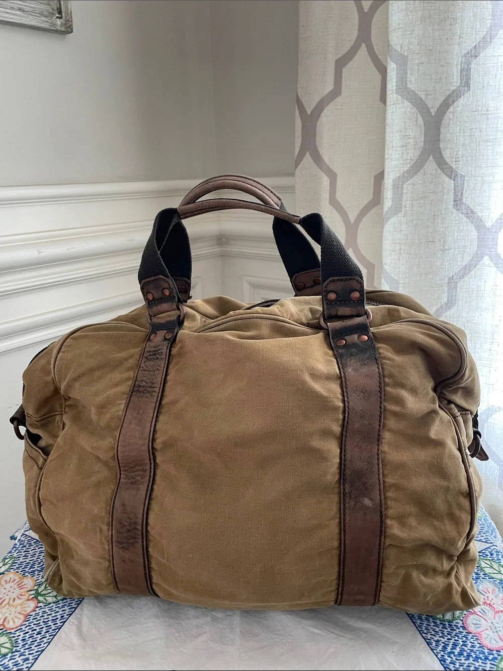 Black Rivet canvas leather not