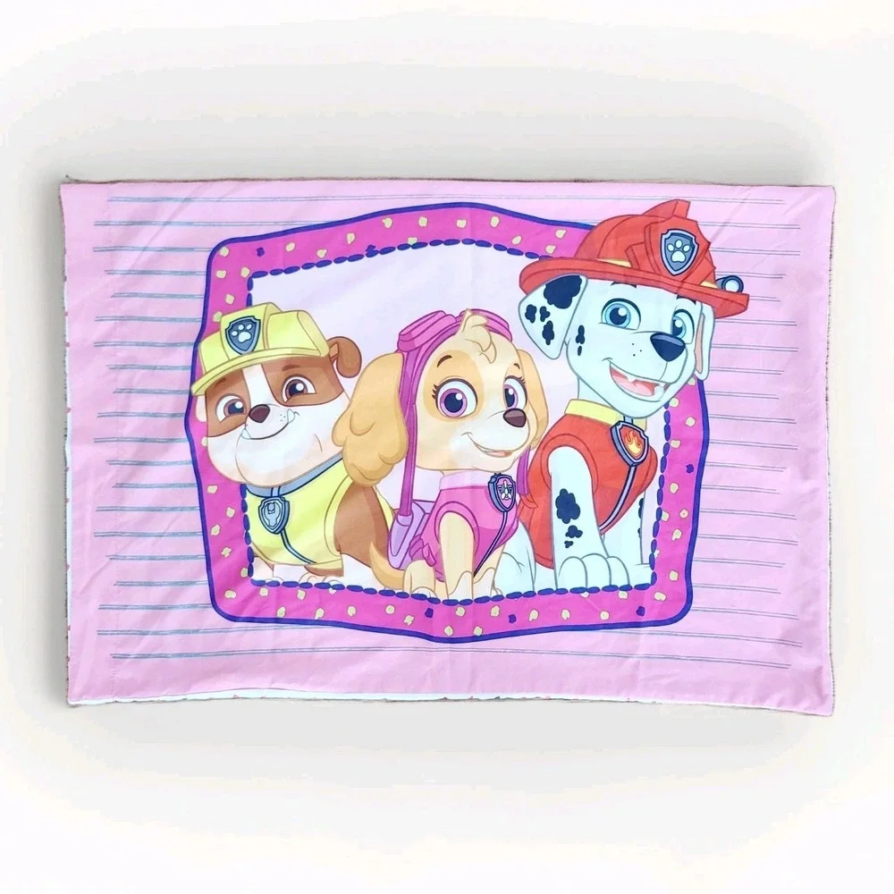 Paw Patrol Girls Pillowcase Skye Marshall Everest Pink Standard Size Reversible