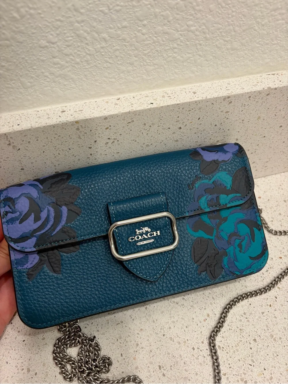 Coach floral leather