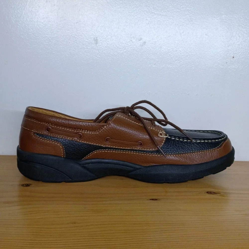 Dr. Comfort Patrick 8560 Men Therapeutic Leather Boat‎ Shoes Size 15 M Comfort