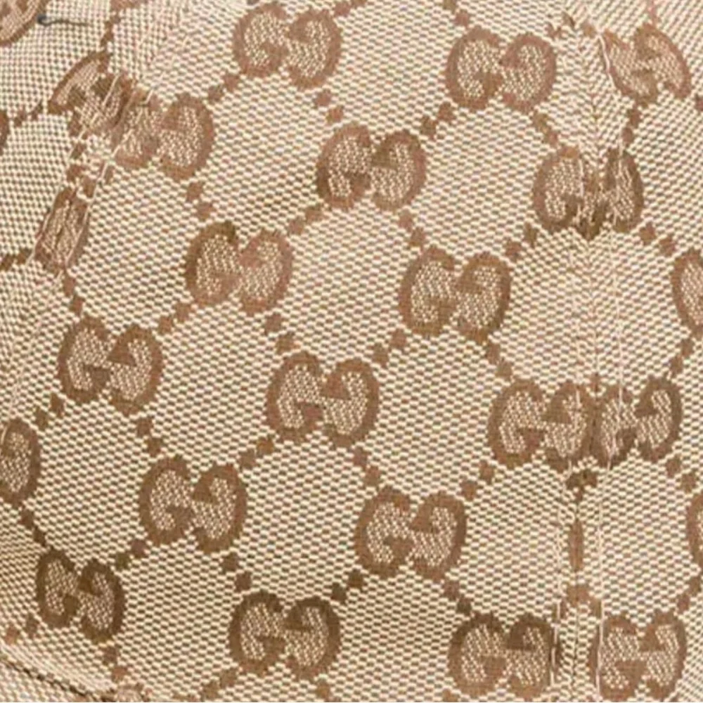 Gucci kids supreme GG designer baseball hat beige brown GG monogram size S