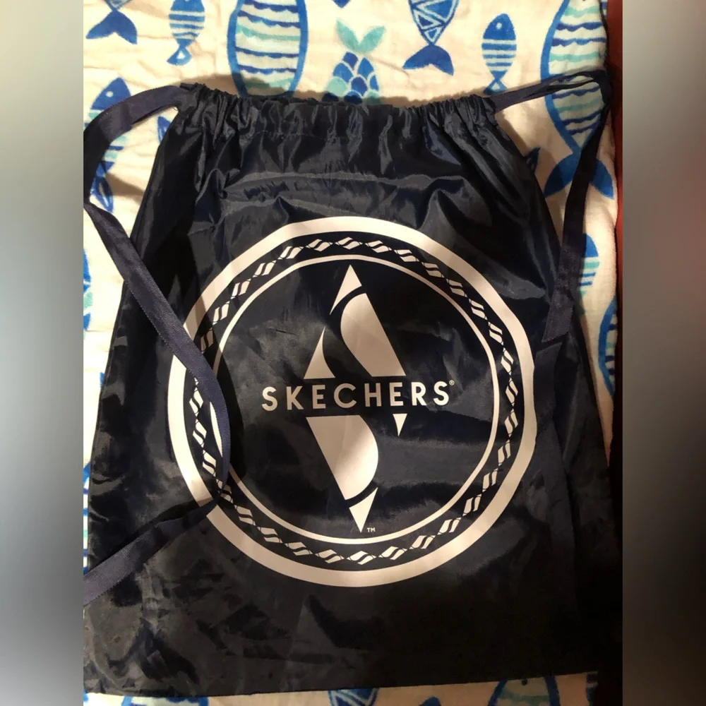 Skechers navy drawstring