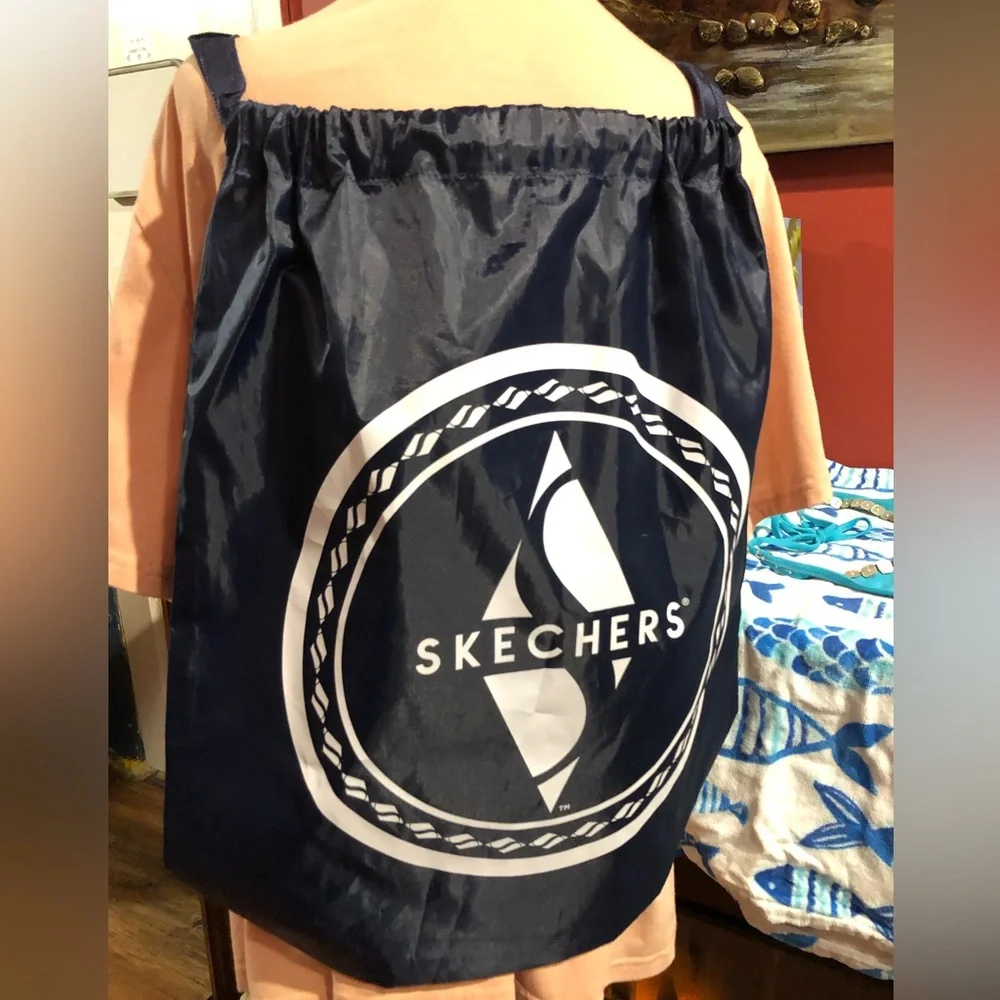 Skechers navy drawstring
