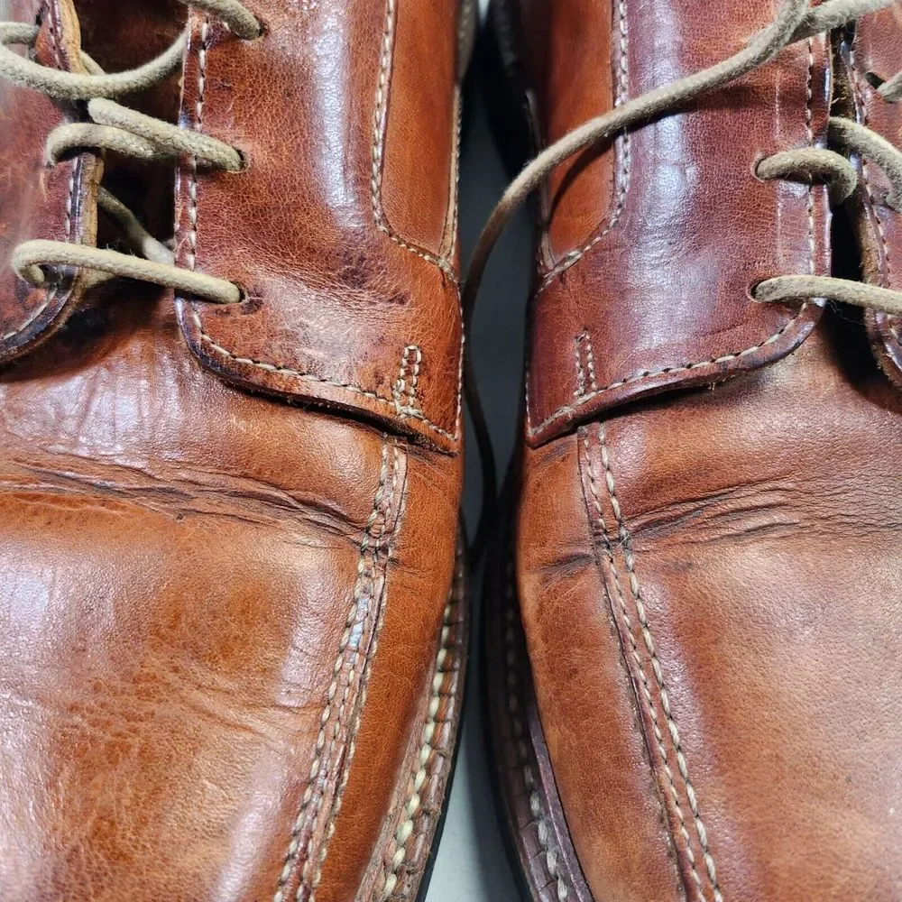 Allen Edmonds Brown Leather Mens‎ Dress Shoes With Lace-Up Closure & Rubber Sole
