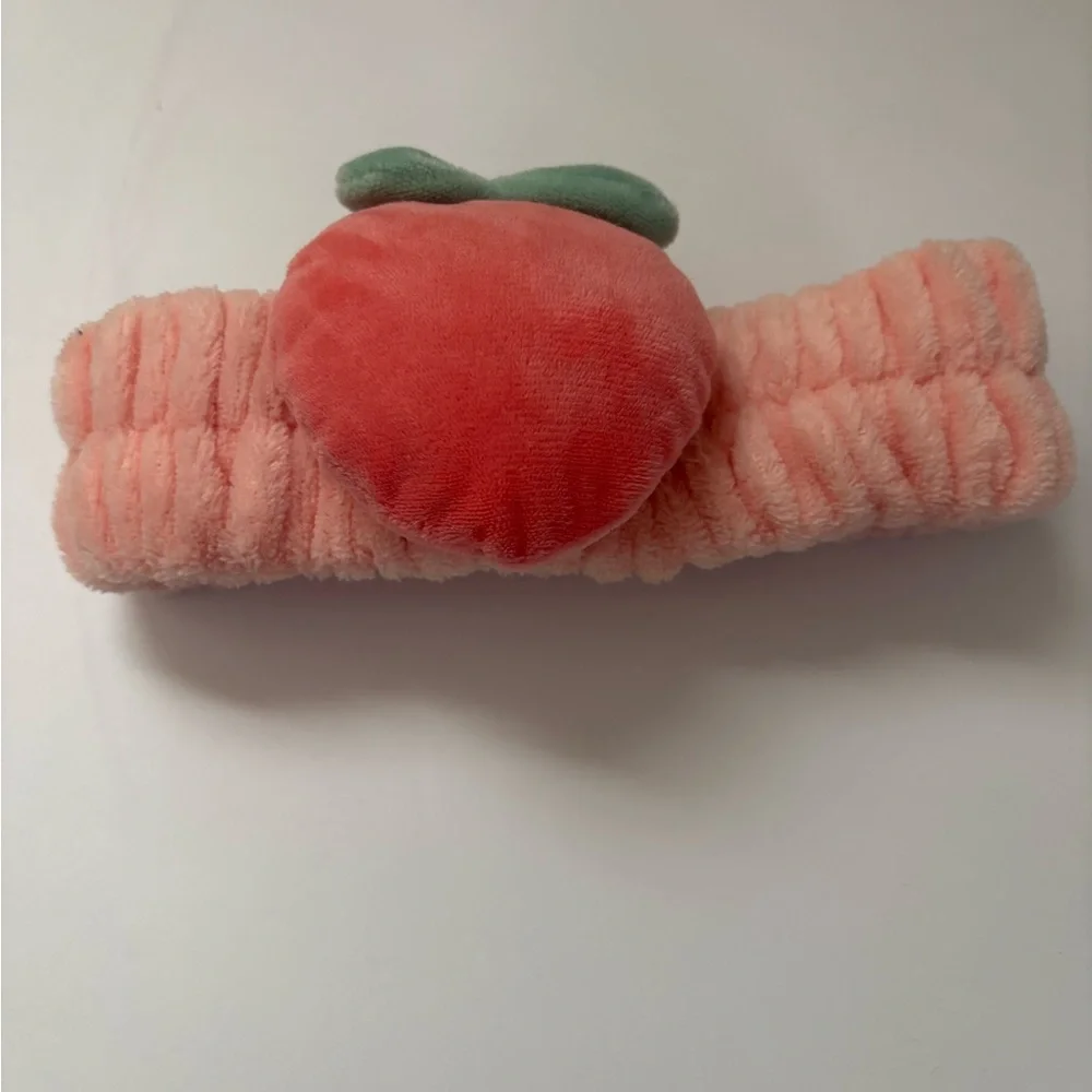 Plush Peach Headband for Kids
