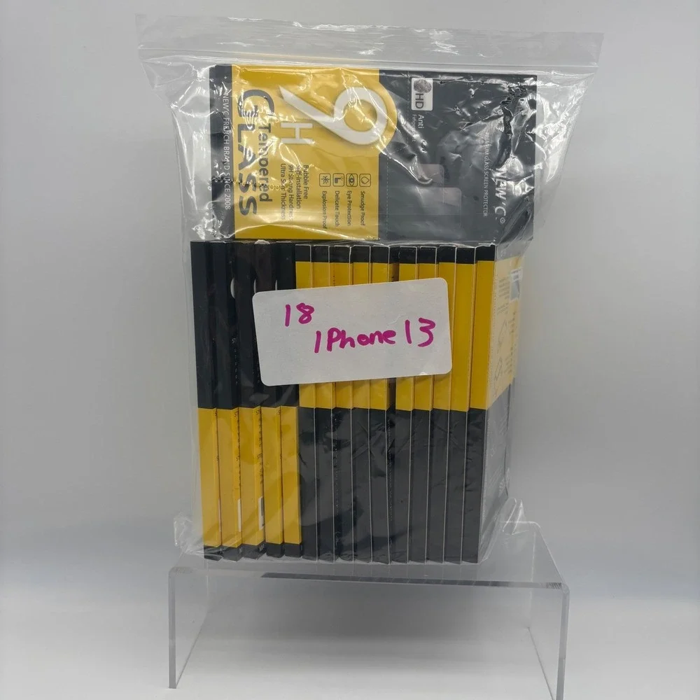 18‎ NIB NEW'C iPhone 13 Tempered Glass Screen Protector 2X + 2X Camera Lens