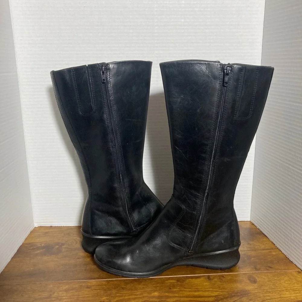 Ecco black leather