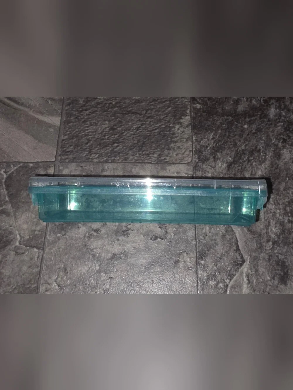 Rectangular Organzer with 2 Lock Containers in Teal BNIB