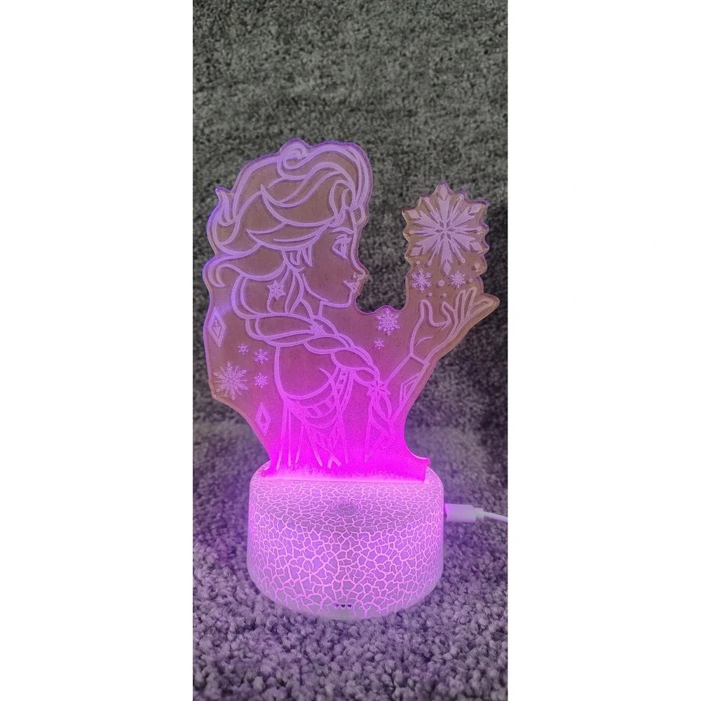 Elsa 3d Creative Desklamp