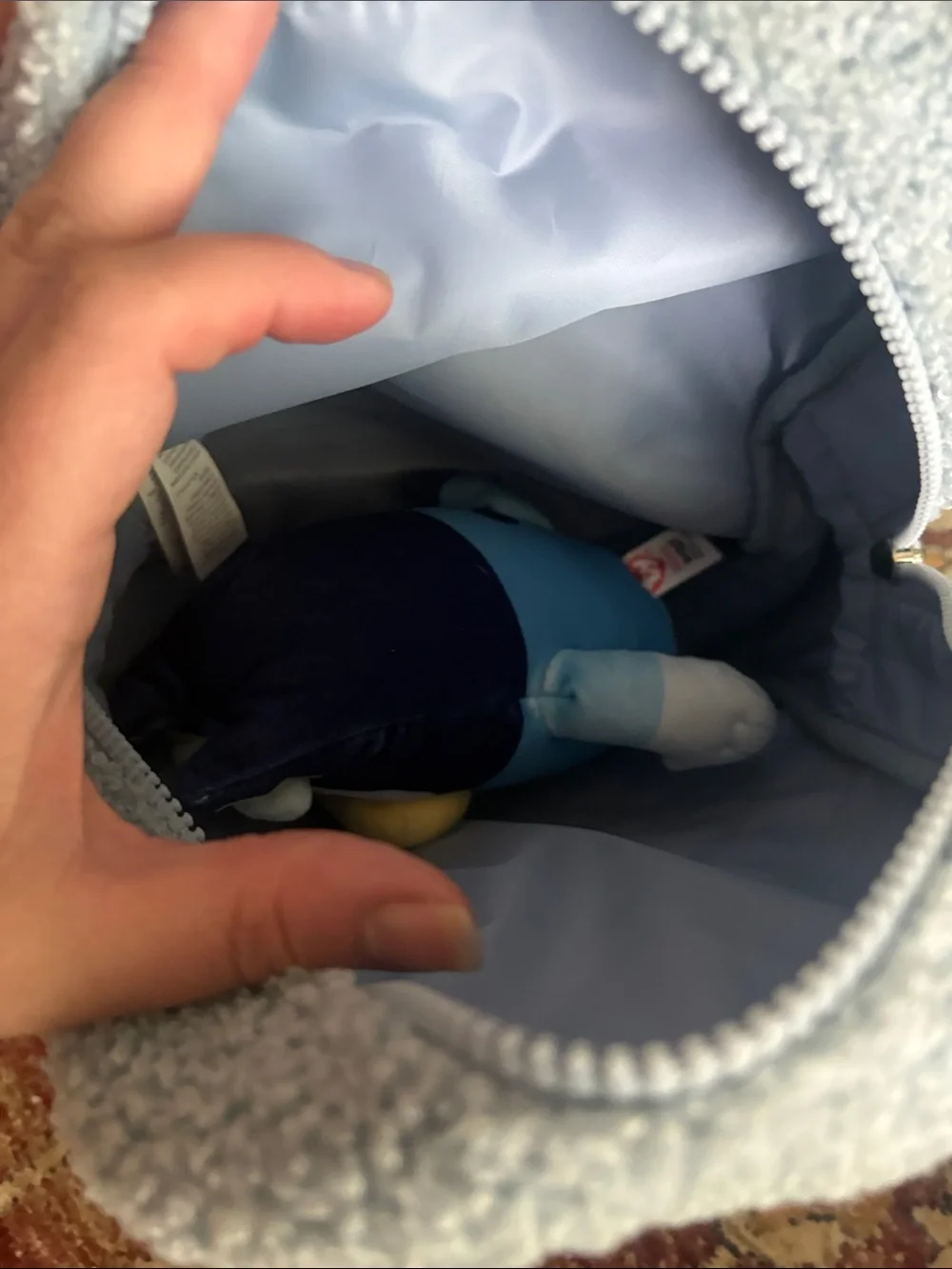 Mochila de Stich a Relieve Azul backpack stuffed