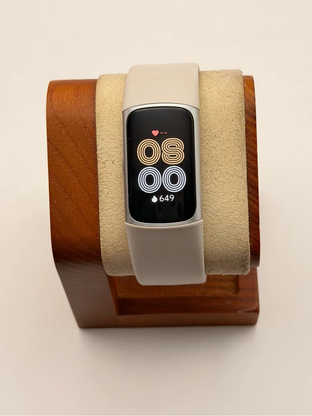 fitbit white silver