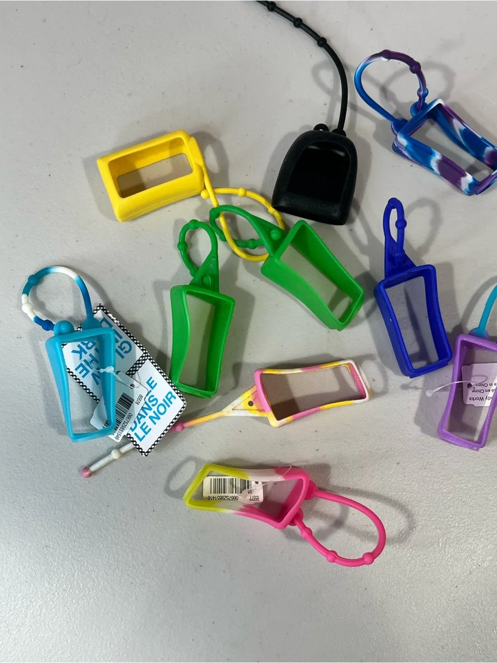 10 Bath & Body Works Silicone Hand Sanitizer Holders - Bright Multi Colors