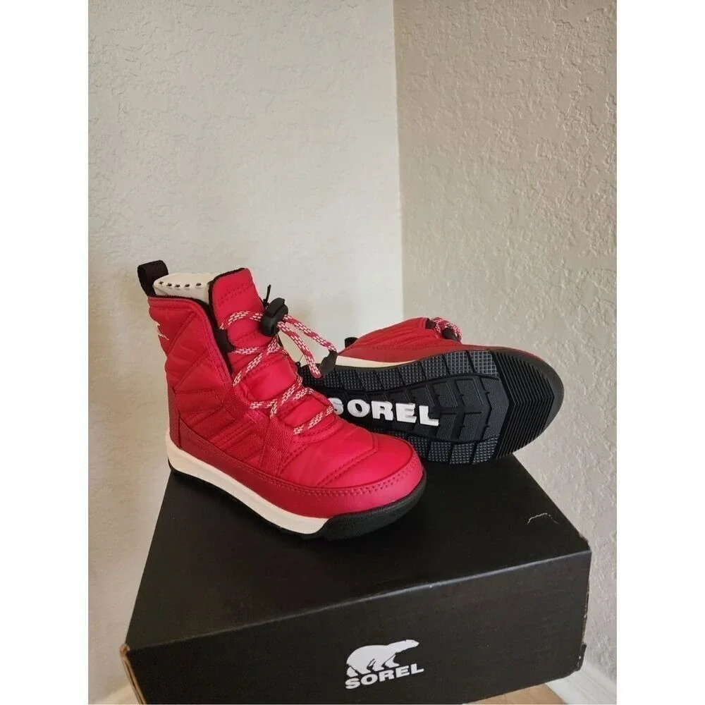 SOREL Whitney II Short Waterproof Insulated Boot, Toddler Size 12, Red, NWT‎