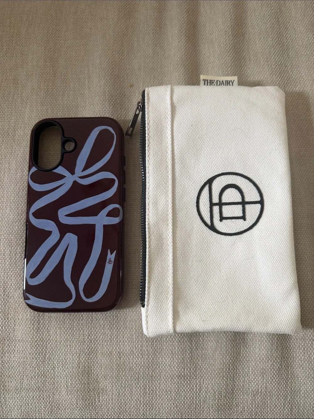 The Diary “Mocha Ribbon'' iPhone 17 case by Jasmine Dowling NEW