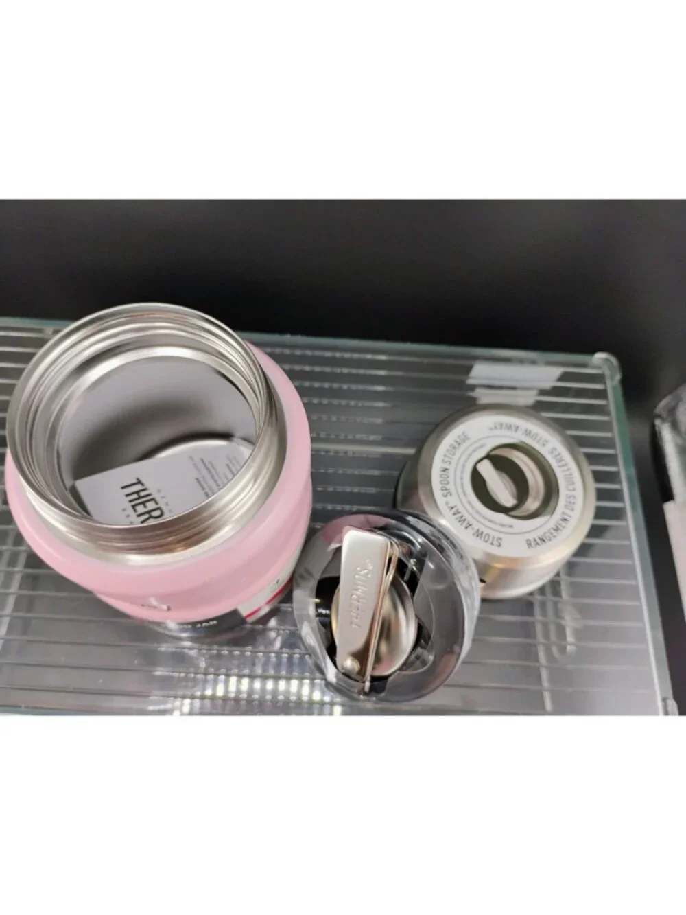 Thermos Stainless Steel Pink Food Jar 16oz Vacuum Insulated BPA-Free