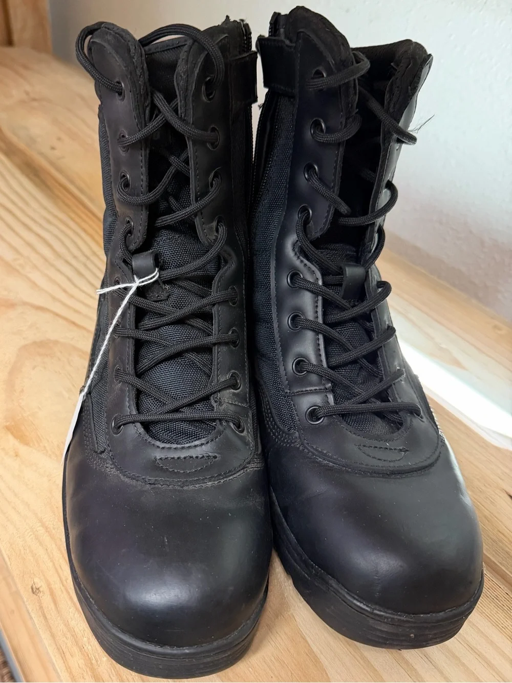 Black Tactical Lace-Up Men's Boots