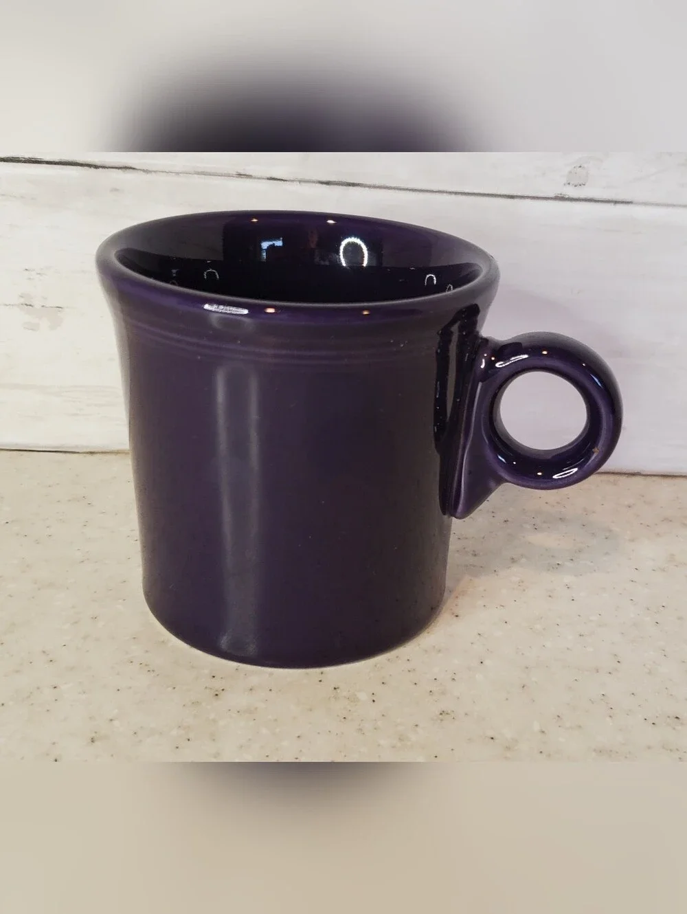 Fiesta HLC Plum Ring Handle Mug Retired Purple Coffee Cup USA Homer Laughlin 10