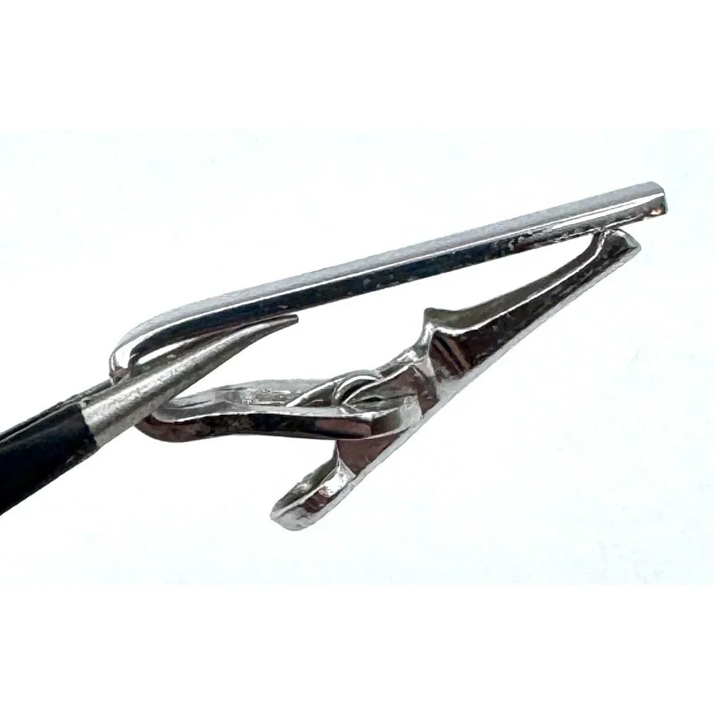 Swank Silver Tone Tie Clip Vintage Men's Fashion Jewelry Silvertone Suit&Tie