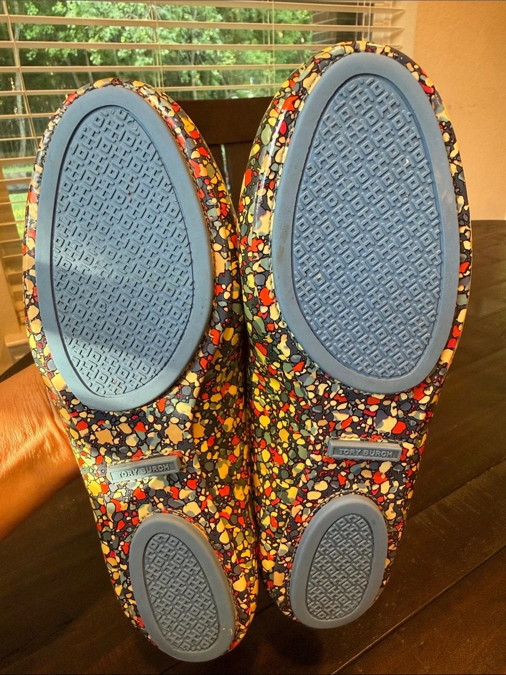 Tory Burch Minnie Travel Confetti Ballet Flats Size 5.5