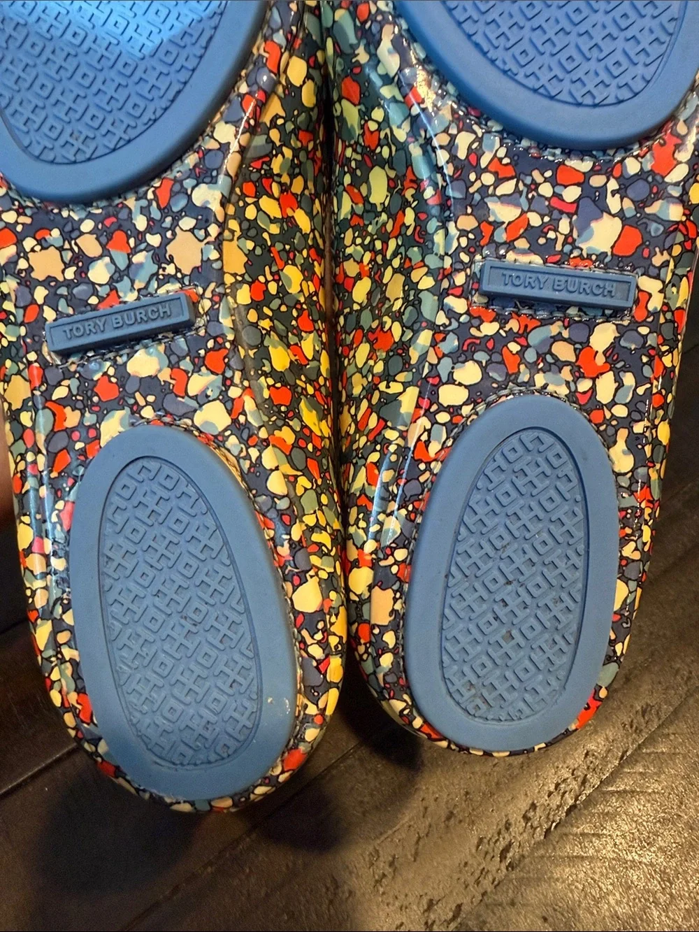 Tory Burch Minnie Travel Confetti Ballet Flats Size 5.5