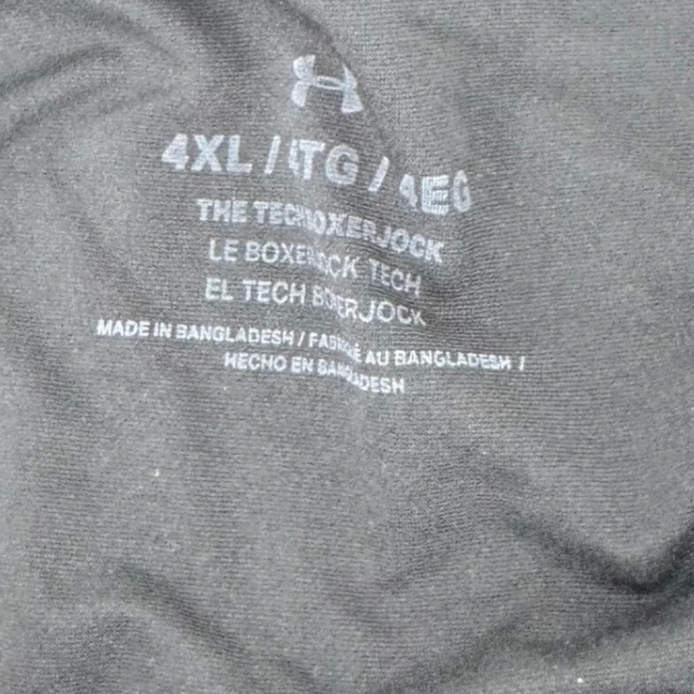 Under Armour‎ Tech Boxer Briefs Black 4XL Men's Athletic Performance