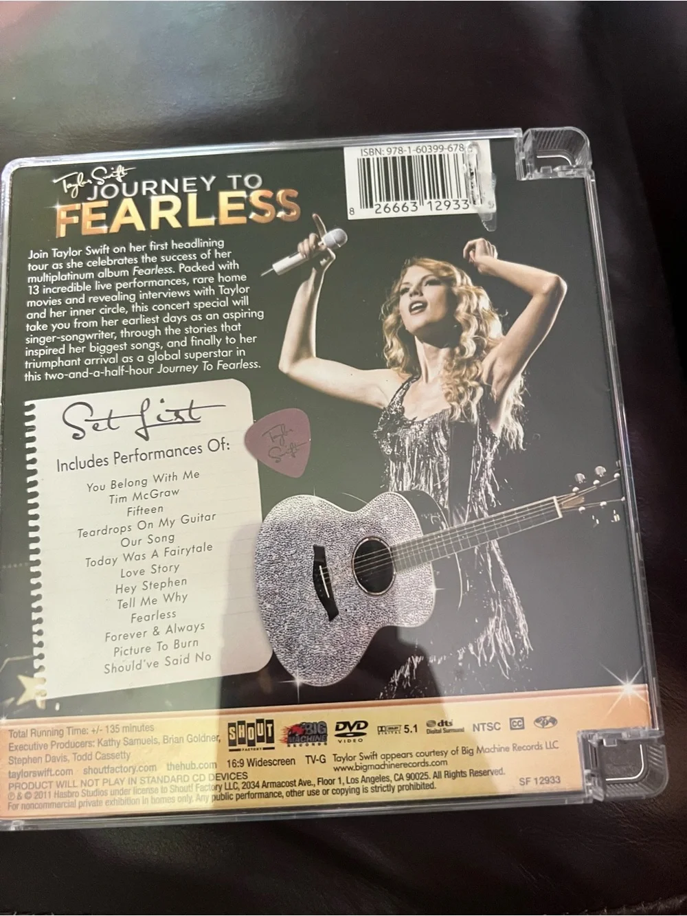 Taylor Swift fearless dvd