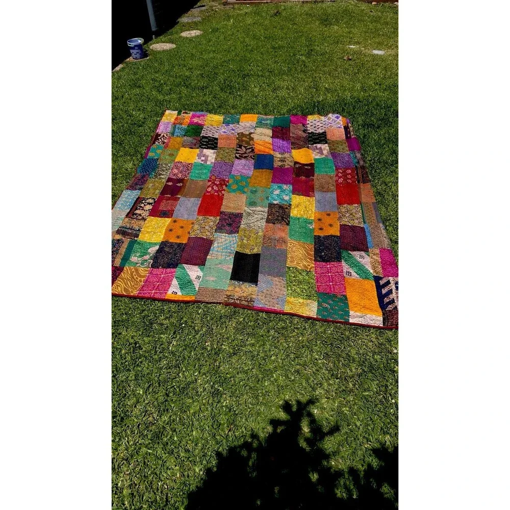 Handmade indian quilt