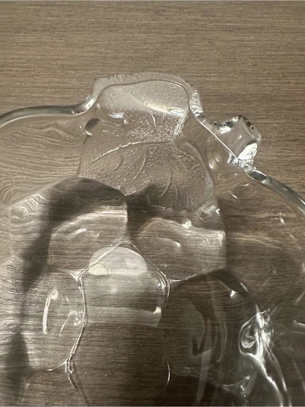 Clear Glass Grape-Shaped Dessert Bowls - Set of 3