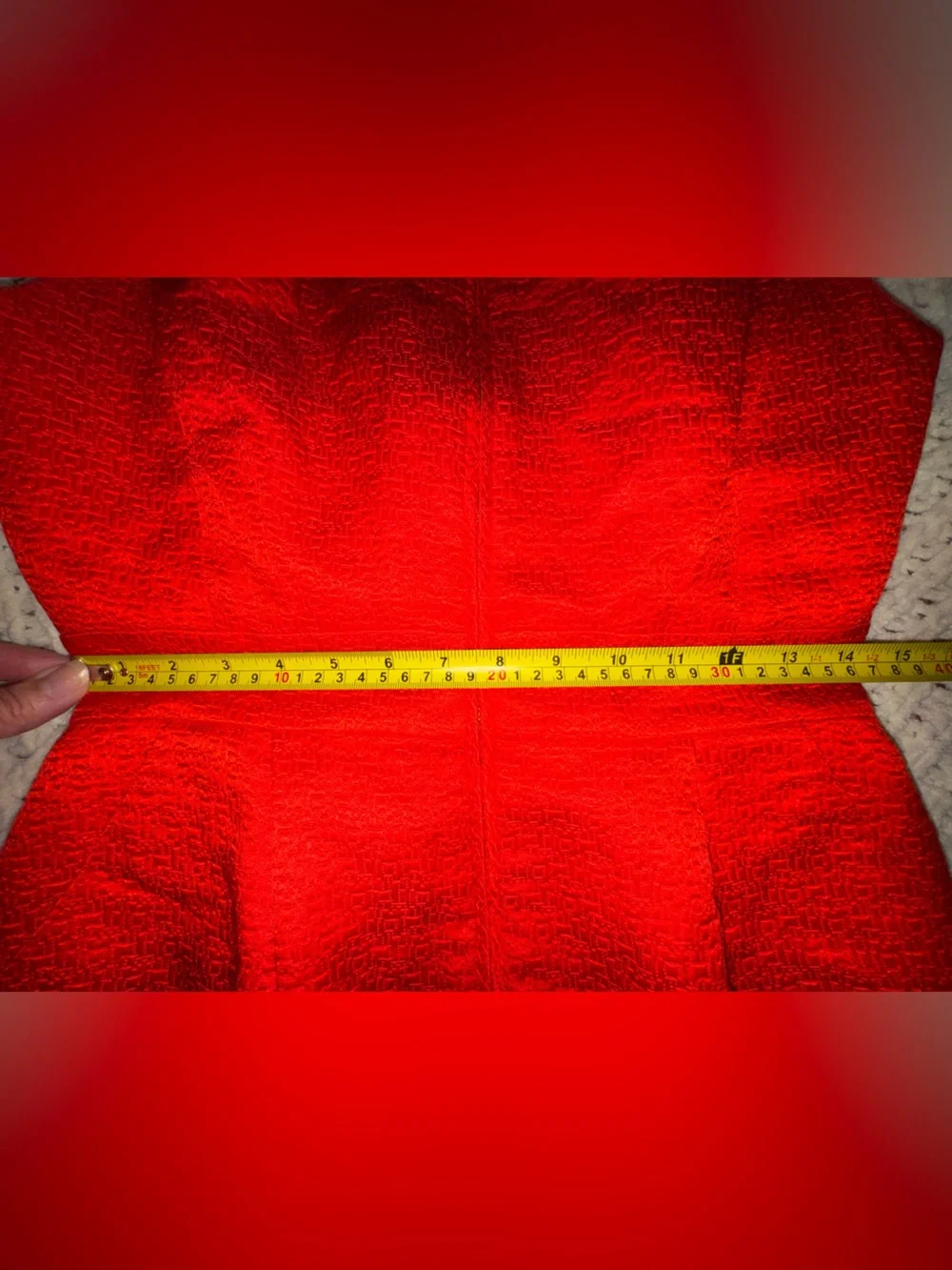 Tory Burch Zachary Poppy Red Textured Silk Blend Sheath Dress Size 4