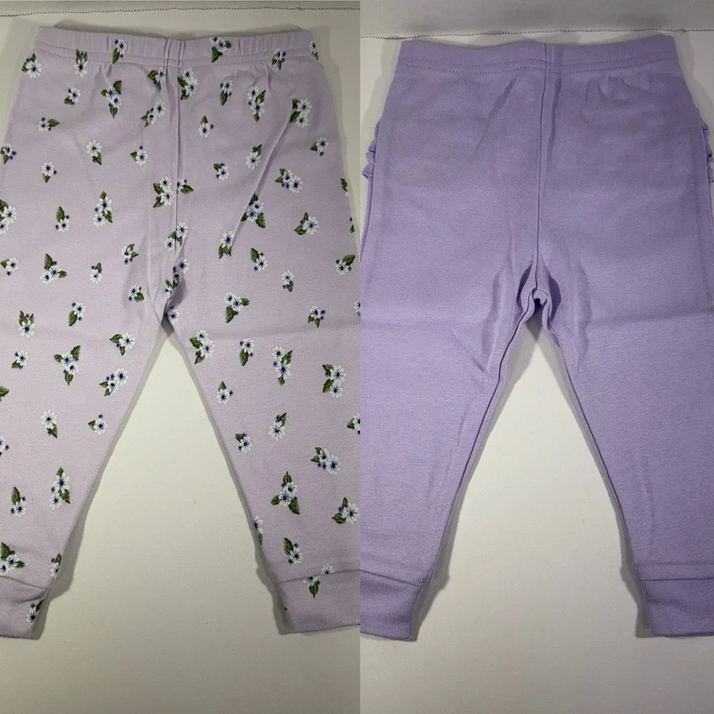 NWT Gymboree Set of TWO Homegrown Organic Cotton Pants‎ Girl's Size 9-12 Months