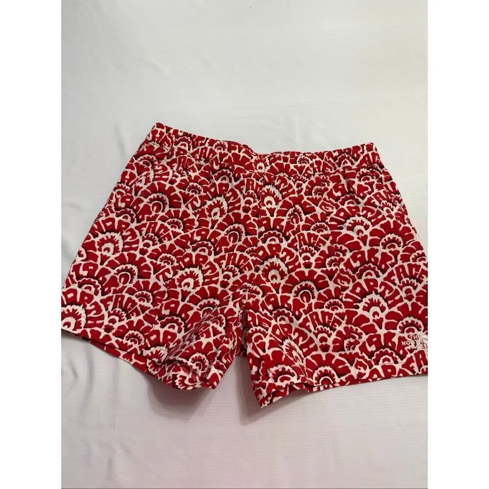 The North Face Men’s Red White Class V Nylon Shorts Size Medium