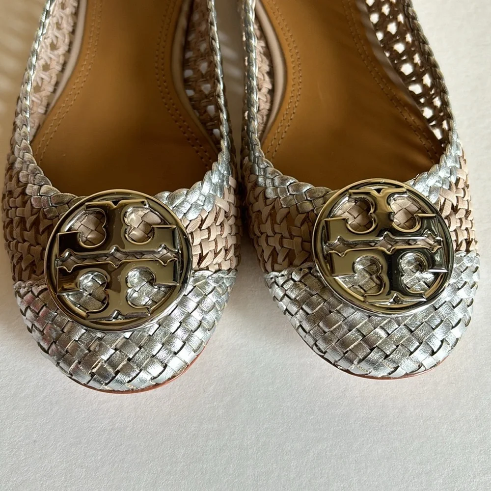 Tory Burch Chelsea Woven Cap Toe Ballet